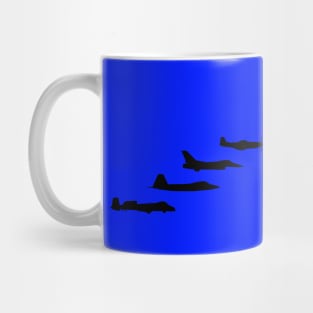 Heritage Flight - Mustang, Warthog, Viper, Raptor - Airshow Formation Mug